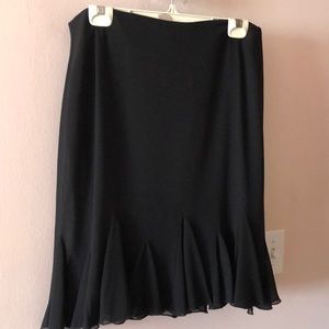 JS Collections Skirt with Open Pleats on bottom